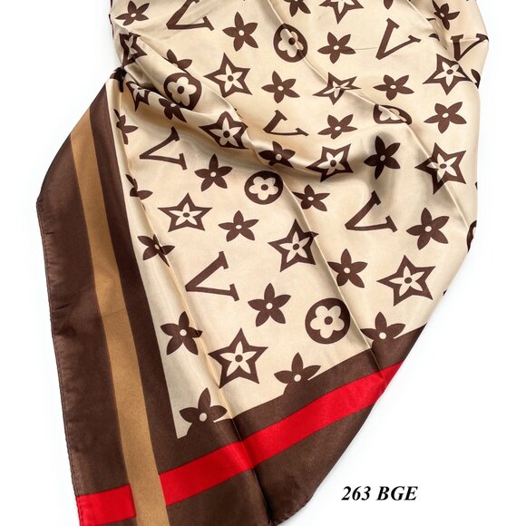 Women’s Silk Satin Square Scarf 36”x36” NWT - Picture 6 of 10